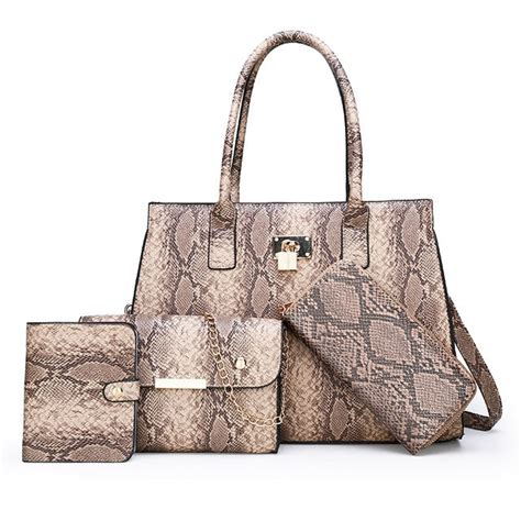 purple leopard print fake snakeskin bag